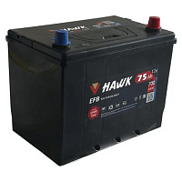 Аккумулятор HAWK EFB 75 Ah, 700 A, 12 V Обратная, R+