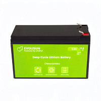 Аккумулятор EVOLISUN LiFePO4 12.8 V, 6 Ah (10A)