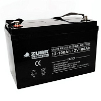 Лодочный аккумулятор ZUBR 100Ah, 12V, GEL, 330x171x214/220 мм, 31.5 кг.