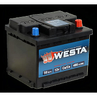 Автомобильный аккумулятор Westa 50Ah 480A R+