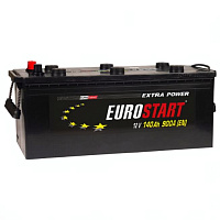 Аккумулятор EUROSTART Extra Power (140 Ah) 900 A, 12 V Обратная, R+ D4 EU1404E
