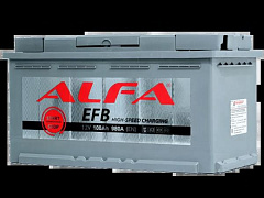 Автомобильный аккумулятор ALFA EFB 100Ah 980A R+