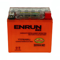 Аккумулятор для мотоцикла ENRUN (6 Ah) 100 A, 12 V Обратная, R+ YTZ7S YTZ7S (iGEL)