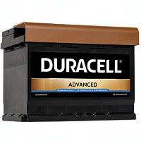 Аккумулятор DURACELL (62 Ah) 540 A, 12 V Обратная, R+ LB2 DA62