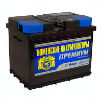 Аккумулятор ТЮМЕНЬ (64 Ah) 620 A, 12 V Обратная, R+ L2 TNP64.1