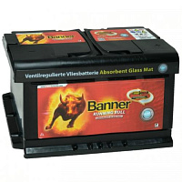 Аккумулятор Banner Running Bull AGM / 580 01 / 80Ah / 800А