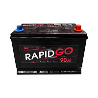 Аккумулятор RAPID (90 Ah) 750 A, 12 V Обратная, R+ D31 RG900JE