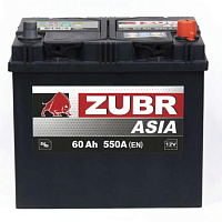 Аккумулятор Zubr Clarios 60 Ah, 550 A, 12 V, Обратная полярность, R+, D23