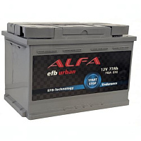Аккумулятор ALFA EFB URBAN 77 R / 77Ah / 780А