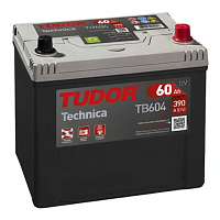 Аккумулятор TUDOR Technika (60 Ah) 390 A, 12 V Обратная, R+ D23