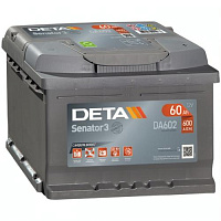 Аккумулятор DETA Senator3 DA602 / 60Ah / Низкий