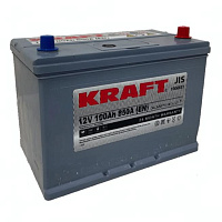 Аккумулятор KRAFT (100 Ah) 850 A, 12 V Обратная, R+ S N70 100 10B09