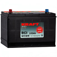 Аккумулятор Kraft BCI Asia / 105Ah / 800А / Прямая полярность