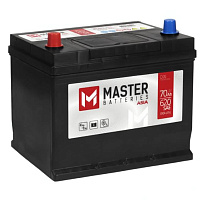 Аккумулятор MASTER BATTERIES (70 Ah) 550 A, 12 V Прямая, L+ D26 MB701J