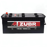 Аккумулятор Zubr Professional RТ+ 140 Ah, 1000 A, 12 V, Обратная полярность, R+, D4
