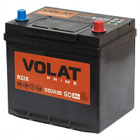 Аккумулятор VOLAT Prime Asia (60 Ah) 550 A, 12 V Обратная, R+ D23 VP600J