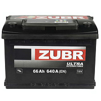 Аккумулятор Zubr Ultra 66 Ah, 640 A, 12 V, Обратная полярность, R+, L3