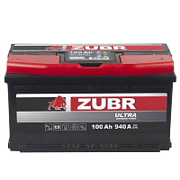 Автомобильный Аккумулятор ZUBR ULTRA 100Ah 940 A R+