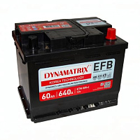 Аккумулятор DYNAMATRIX-KOREA EFB / [DEL600] / 60Ah / 640А