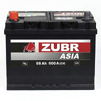 Аккумулятор Zubr Clarios 68 Ah, 600 A, 12 V, Обратная полярность, R+, D26