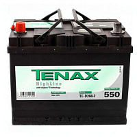 Аккумулятор Tenax High Asia (68 Ah) 550 A, 12 V Прямая, L+ D26