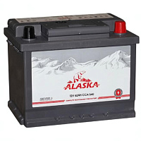 Аккумулятор ALASKA (62 Ah) 540 A, 12 V Обратная, R+ L2