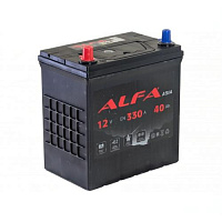 Аккумулятор ALFA / 40Ah / 330А / Asia / Прямая полярность