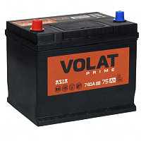Аккумулятор VOLAT Prime Asia (75 Ah) 740 A, 12 V Прямая, L+ D26 VP751J