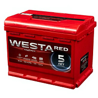Аккумулятор WESTA RED (56 Ah) 550 A, 12 V Обратная, R+ LB1 6СТ-56