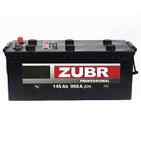 Аккумулятор Zubr Professional 145 Ah, 950 A, 12 V, Обратная полярность, R+, D4, ZU1454S