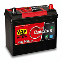 Аккумулятор ZAP PLUS (45 Ah) 340 A, 12 V Обратная, R+ B24 ZAP-545 23