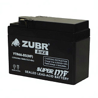 Аккумулятор для мотоцикла ZUBR (2.5 Ah) 45 A, 12 V Обратная, R+ YTR4A-BS YTR4A-BS (MF)
