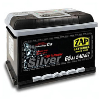 Аккумулятор ZAP SILVER (65 Ah) 540 A, 12 V Прямая, L+ L2 ZAP-565 26