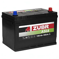 Аккумулятор ZUBR Premium Asia (100 Ah) 850 A, 12 V Обратная, R+ D31 ZU1000JP