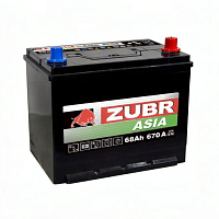 Аккумулятор ZUBR (68 Ah) 670 A, 12 V Обратная, R+ D23 ZU680JP