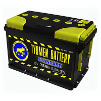 Аккумулятор Тюмень Стандарт (75 Ah) 630 A, 12 V Прямая, L+ L3