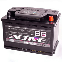 Аккумулятор AKTEX Active Frost (66 Ah) 580 А, 12 V Обратная, R+ L3