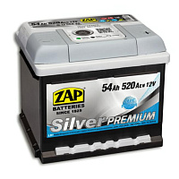 Аккумулятор ZAP PREMIUM (54 Ah) 520 A, 12 V Обратная, R+ L1 ZAP 554 45