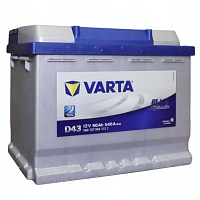 Аккумулятор VARTA Blue Dynamic (60 Ah) 560 А, 12 V Прямая, L+ LB2 560127