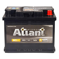 Аккумулятор ATLANT Black (60 Ah) 460 A, 12 V Обратная, R+ L2 AB600SU