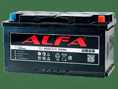 Автомобильный аккумулятор ALFA STANDARD 100Ah 900A R+