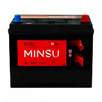 Аккумулятор MINSU (80 Ah) 750 A, 12 V Обратная, R+ D26 EFB S95L/EFB D26L