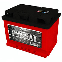 Аккумулятор Русбат 6СТ (55 Ah) 430 A, 12 V Прямая, L+ L2