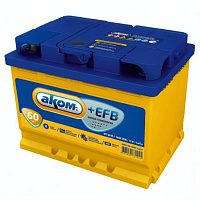 Аккумулятор AKOM +EFB (60 Ah) 560 А, 12 V Обратная, R+ L2 6CТ-60VL