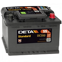 Аккумулятор DETA Standard DC550 / 55Ah / 460А
