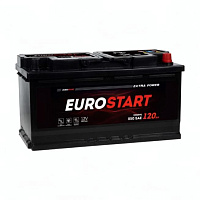 Аккумулятор EUROSTART (120 Ah) 850 A, 12 V Обратная, R+ D2 EU1200E