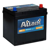 Аккумулятор ATLANT (60 Ah) 480 A, 12 V Обратная, R+ D23 AT600JE
