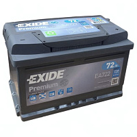 Аккумулятор EXIDE PREMIUM (72 Ah) 720 A, 12 V Обратная, R+ LB3 EA722