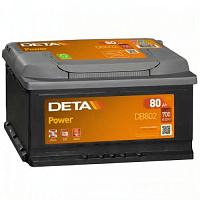 Аккумулятор DETA Power DB802 / 80Ah / Низкий