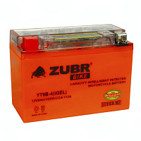 Аккумулятор для мотоцикла ZUBR (8 Ah) 115 A, 12 V Прямая, L+ YT9B-4 YT9B-4 (iGEL)